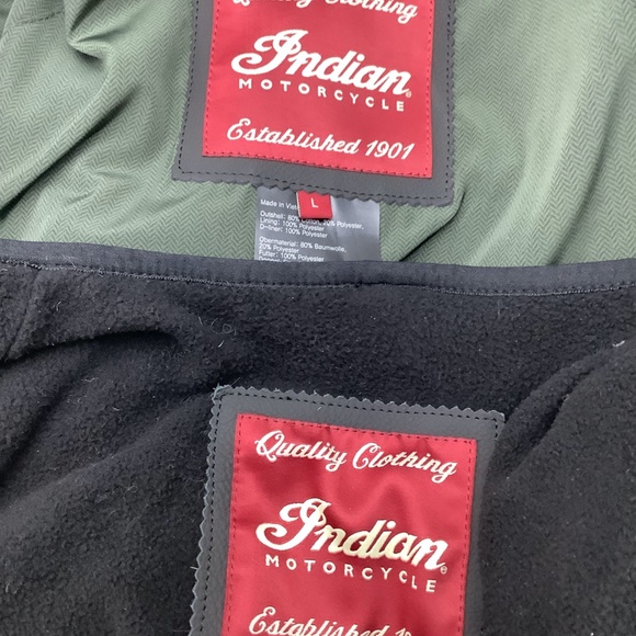 Indian Motorcycle Motorcycle Jacket Military Size: Large - Picture 4 of 4